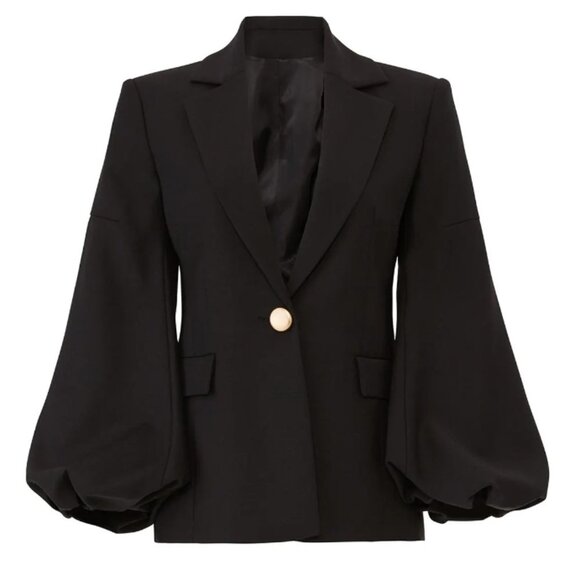 Osman London Eugenie Tuxedo Jacket in black size 6 - Picture 4 of 9